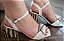 SANDÁLIA COURO 398418 OFF WHITE / PRETO/ CARAMELO TEXTURIZADO - Imagem 7