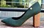 SCARPIN COURO NOBUCK 1676 VERDE MILITAR / SALTO NUDE TEXTURIZADO - Imagem 1