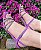 SANDÁLIA 366187 VIOLETA / PEDRAS CRISTAL ONIX / UM DIFERENCIAL EM QUALQUER LOOK - Imagem 10