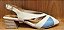 SANDÁLIA COURO 221735 OFF WHITE / AZUL / OFF WHITE - Imagem 1