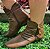 BOTA COURO 58112 CHOCOLATE / PLISSADA E DETALHE COM  ZIPER / ESTILO E CHARME - Imagem 8