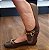 SAPATILHA 14672 MARROM / DETALHE EM COSTURA OFF WHITE E FIVELA DOURADA - Imagem 6