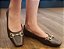 SAPATILHA 14672 MARROM / DETALHE EM COSTURA OFF WHITE E FIVELA DOURADA - Imagem 7