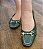 SAPATILHA 14672 VERDE / DETALHE EM COSTURA OFF WHITE E FIVELA DOURADA - Imagem 7