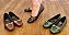 SAPATILHA 14672 VERDE / DETALHE EM COSTURA OFF WHITE E FIVELA DOURADA - Imagem 4