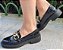 MOCASSIM 14713 PRETO TEXTURIZADO / CORRENTE DOURADA - Imagem 8