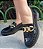 MOCASSIM 14713 PRETO TEXTURIZADO / CORRENTE DOURADA - Imagem 6