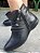 BOTA COURO 58112 PRETO / PLISSADA E DETALHE COM ZIPER / ESTILO E CHARME - Imagem 1
