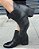 BOTA COURO 50720 PRETO / DETALHE EM DOBRAS - Imagem 2