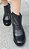 BOTA COURO 50720 PRETO / DETALHE EM DOBRAS - Imagem 5