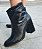 BOTA COURO 1619 PRETO DETALHE EM DOBRAS - Imagem 1