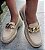 MOCASSIM 14713 AREIA TEXTURIZADO / CORRENTE DOURADA / CHARME E ESTILO PARA SEU DIA - Imagem 1