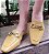 LOAFER EM COURO 79993 MOSTARDA / FIVELA DOURADA - Imagem 9