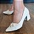 SCARPIN 1130 OFF WHITE / SALTO BLOCO / CLASSE NO SEU DIA A DIA - Imagem 6