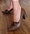 SCARPIN 1130 CHOCOLATE / SALTO BLOCO/ CLASSE NO SEU DIA A DIA - Imagem 1