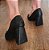 SCARPIN 1851 PRETO TEXTURIZADO / SALTO BLOCO / ESTILO EM QUALQUER LOOK - Imagem 5