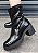 BOTA 14723 PRETO VERNIZ MOLHADO / ESTILOSA  / CONFORTÁVEL E LEVE - Imagem 1