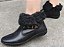 BOTA COURO 868 PRETO / PÊLO PRETO INTERNO COM VIRA / PODE SER USADA EM DOIS MODELOS TOTAL LISO E O VIRA COM COM DETALHE EM PÊLO / UM ARRASO - Imagem 1