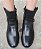 BOTA COURO 868 PRETO / PÊLO PRETO INTERNO COM VIRA / PODE SER USADA EM DOIS MODELOS TOTAL LISO E O VIRA COM COM DETALHE EM PÊLO / UM ARRASO - Imagem 11