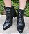 BOTA COURO 7002 PRETO / COM MEIA PATA PROPORCIONANDO MELHOR CONFORTO SOBRE SALTO / DETALHES EM METAL / UM CHARME - Imagem 11