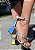 SANDÁLIA 155406 PRATA / EFEITO HOLOGRÁFICO / SALTO BLOCO - Imagem 1