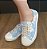 TÊNIS 9804 AZUL / TECIDO ESTAMPADO FLORES - Imagem 11