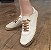 TÊNIS EM COURO 304002 OFF WHITE / SOLADO TRATORADO COM COSTURA / CADARÇO EM ELÁSTICO - Imagem 4