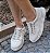 TÊNIS EM COURO 309008 OFF WHITE / CADARÇO EM ELÁSTICO / ESTILO E CONFORTO NO SEU DIA - Imagem 2