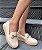 MOCASSIM 815019 NUDE PEROLA / ACABAMENTO EM JUTA / TEXTURIZADO COM FIVELA DOURADA - Imagem 6