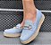 MOCASSIM 815019 JEANS CLARO / ACABAMENTO EM JUTA / FIVELA DOURADA - Imagem 7