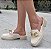MULE MOCASSIM 515006 PEROLA / FIVELA DOURADA - Imagem 1