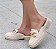 MULE MOCASSIM 515006 PEROLA / FIVELA DOURADA - Imagem 2
