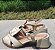 SANDÁLIA EM COURO 415929 OFF WHITE / CHOCOLATE - Imagem 6