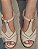 SANDÁLIA EM COURO 415929 OFF WHITE / CHOCOLATE - Imagem 10