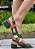 SANDÁLIA EM COURO 415425 VERDE/ BEGE / NUDE / COMBINAÇÃO PERFEITA PARA SEU LOOK - Imagem 3