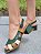 SANDÁLIA EM COURO 415425 VERDE/ BEGE / NUDE / COMBINAÇÃO PERFEITA PARA SEU LOOK - Imagem 7