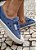TÊNIS EM LINHO 9810 AZUL JEANS ESTONADO / CADARÇO EM ELÁSTICO QUE FACILITA O CALCE - Imagem 3