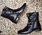 BOTA EM COURO 1004 PRETO / CANO MÉDIO - Imagem 5