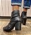 BOTA EM COURO CONFORTO  934040 PRETO / PLISSADA COM CHARME E ELEGÂNCIA - Imagem 2