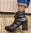 BOTA EM COURO CONFORTO  934040 PRETO / PLISSADA COM CHARME E ELEGÂNCIA - Imagem 6