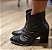 BOTA EM COURO CONFORTO  934040 PRETO / PLISSADA COM CHARME E ELEGÂNCIA - Imagem 4