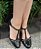 SAPATO EM COURO 506504 PRETO / SOLADO EM LAQUEADO PARA ARRASAR NA DANÇA E NO LOOK - Imagem 3