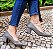 SCARPIN 501016 ONIX CINZA LISO / RECORTE TEXTURIZADO - Imagem 4