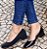 SCARPIN 547005 PRETO SUEDE / PRETO VERNIZ MOLHADO - Imagem 5