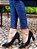 SCARPIN 577002  PRETO SUEDE / RECORTES E SALTO PRETO VERNIZ MOLHADO - Imagem 3