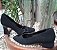 SCARPIN 577002  PRETO SUEDE / RECORTES E SALTO PRETO VERNIZ MOLHADO - Imagem 6
