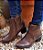BOTA EM COURO 92722 CHOCOLATE / RECORTES - Imagem 1