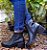 BOTA EM COURO 92722 PRETO / RECORTES - Imagem 1