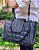 BOLSA EM COURO 1276 PRETO / FORRO 100% ALGODÃO / METAIS COM BANHOS DE VERNIZ QUE PROTEGE CONTRA RISCOS E OXIDAÇÃO - Imagem 2