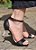 SANDÁLIA 71602 PRETO / SALTO PEDRAS CRISTAL - Imagem 4